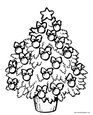 laminas para colorear dibujos de &aacute;rboles, arbolitos navide&ntilde;os para navidad 13
